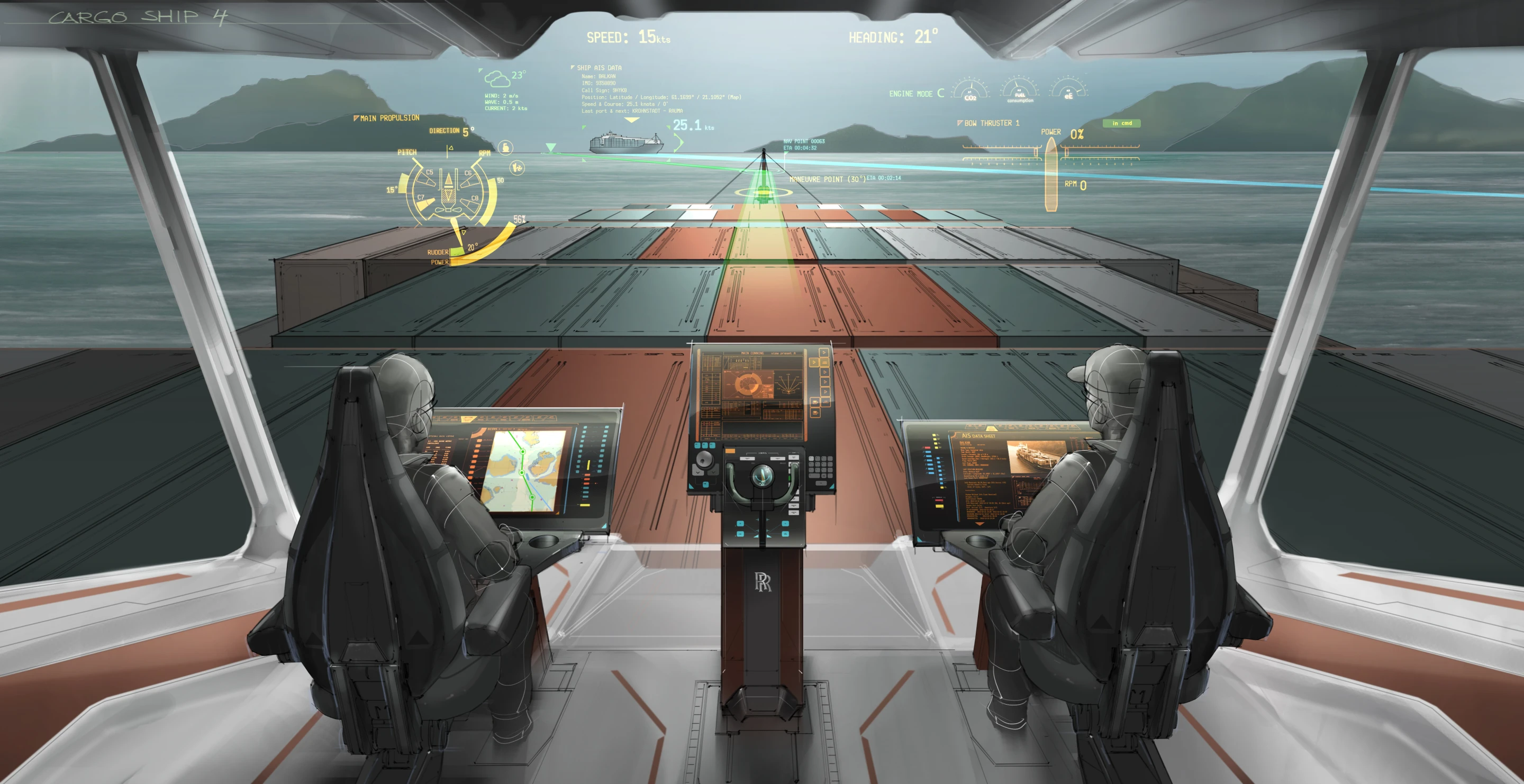 Rolls-Royce oX aiding piloting