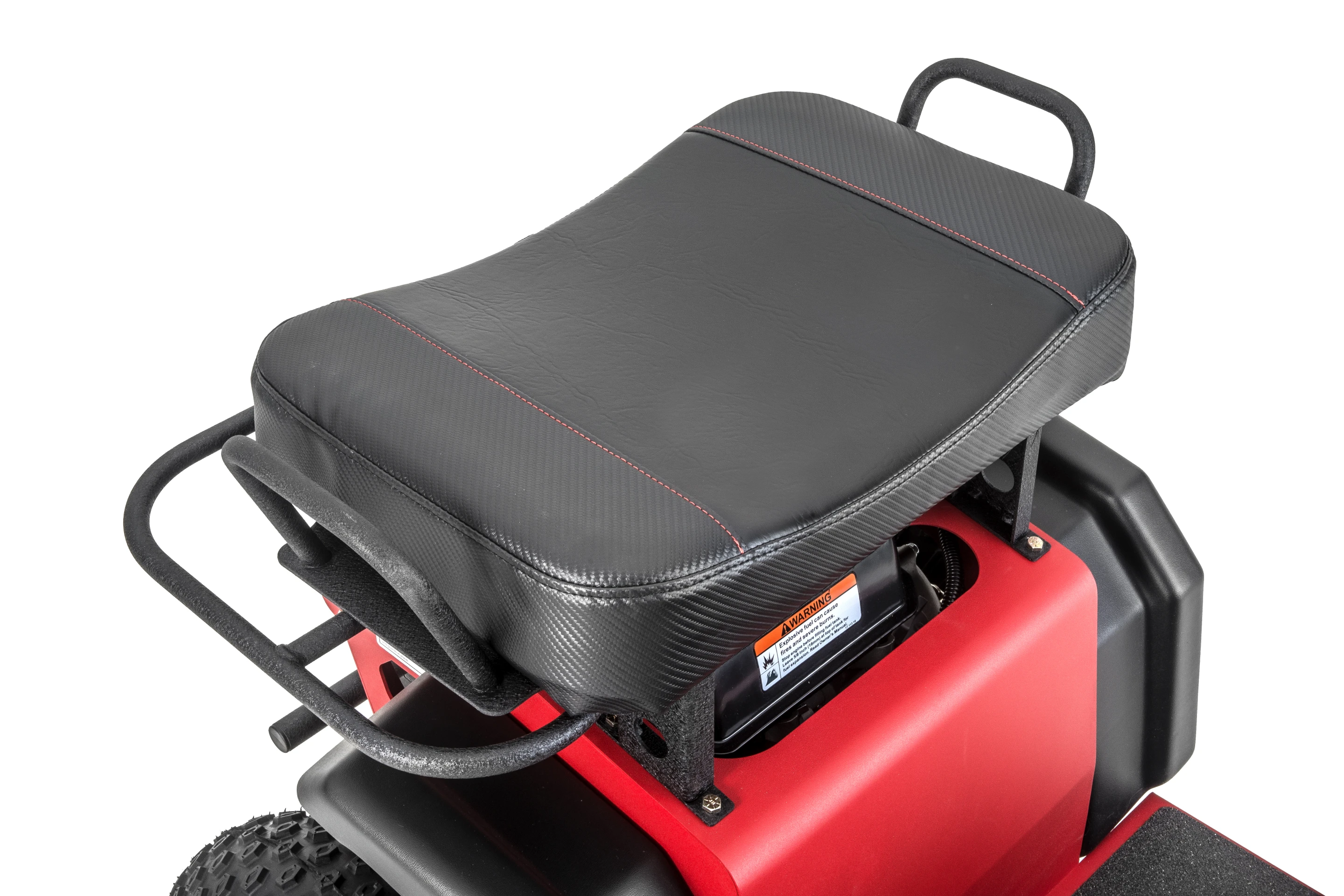 The Ripper ATV's seat is an optional extra