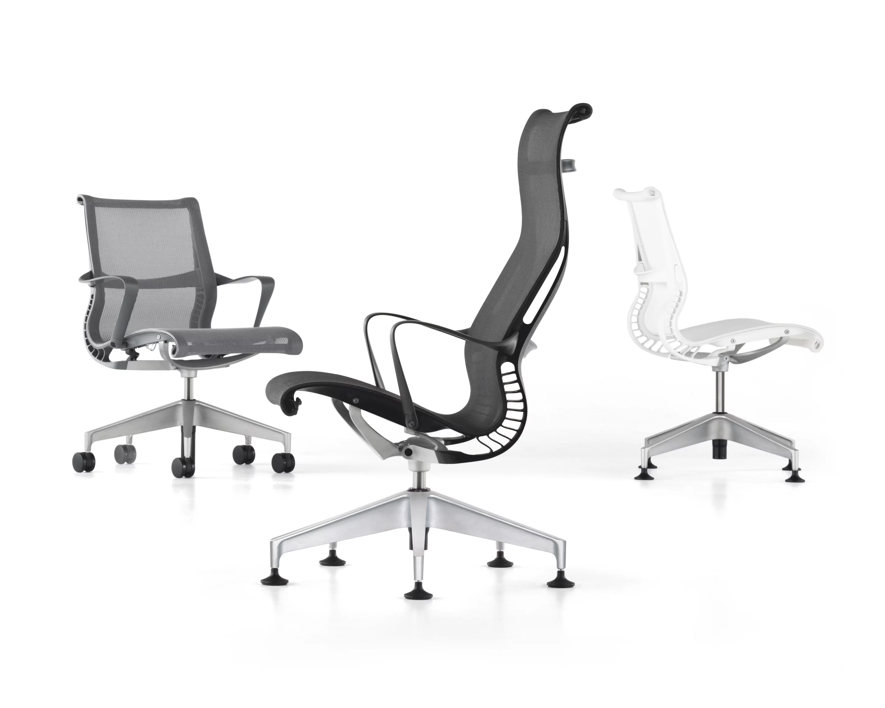 A range of ergonomic chairs from Herman Miller