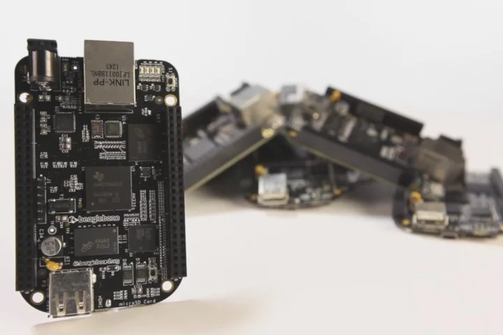 The BeagleBone Black open-source Linux computer