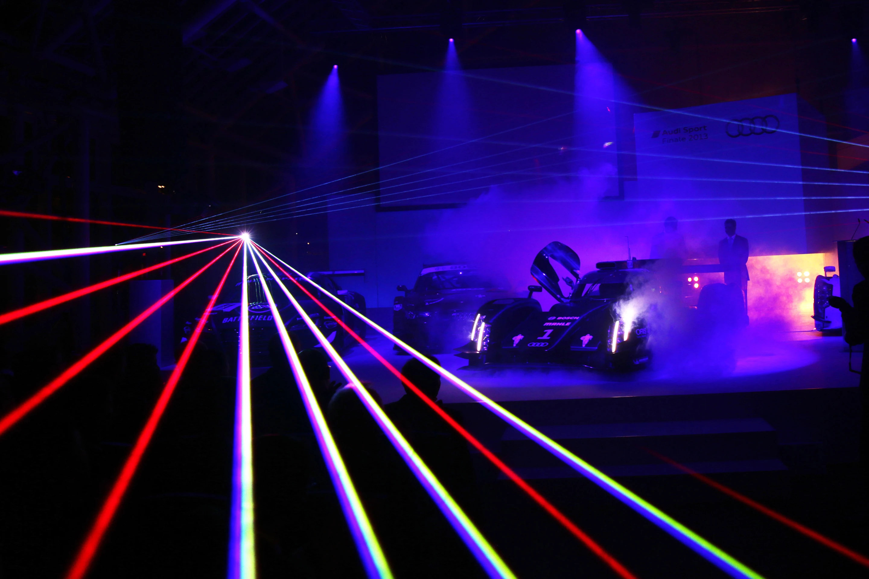 The launch of the 2014 Audi R18 e-tron Quattro