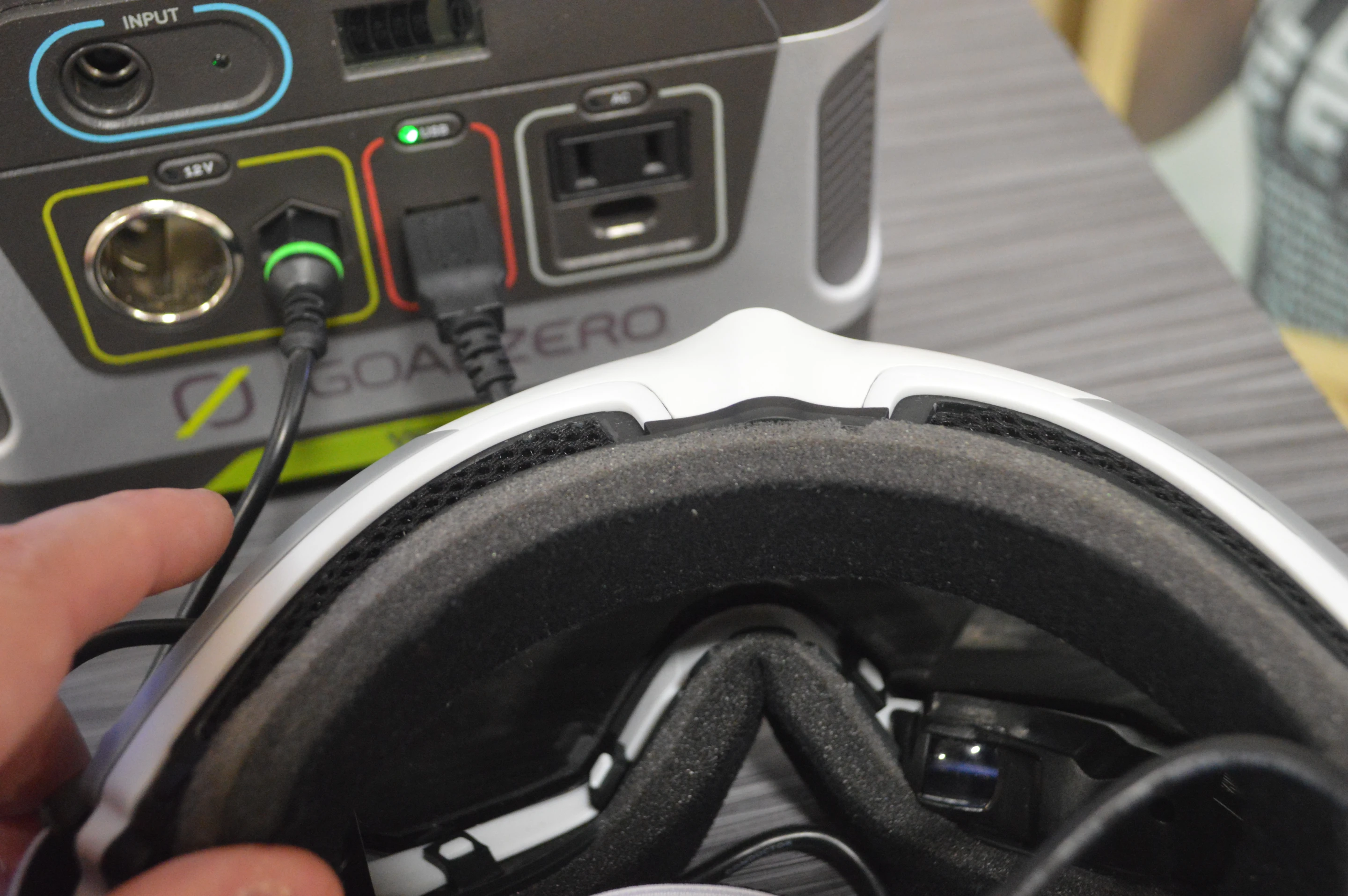 A peek at the viewfinder in the lower right frame