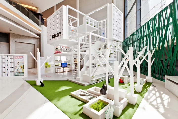 Thai collective Apostrophe's Living in the City prototype aims to offer an attractive and practical living space in a small area