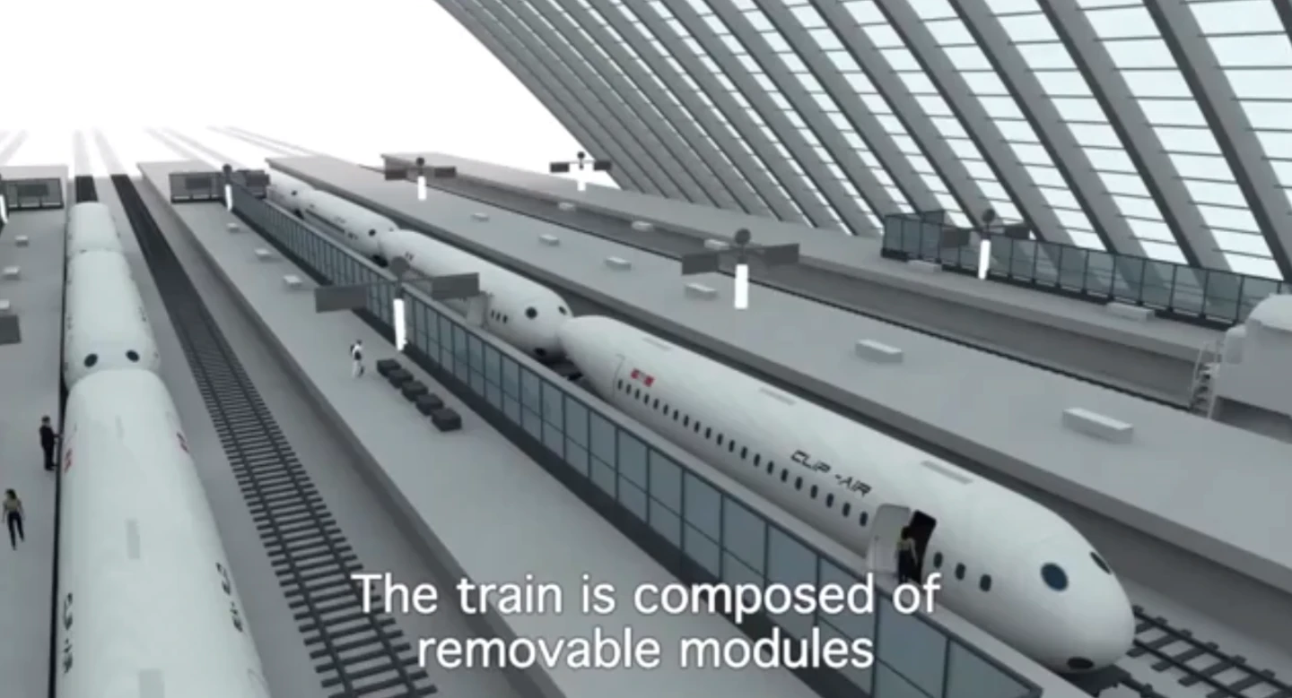 The capsules can be used to pick up passengers at railway stations