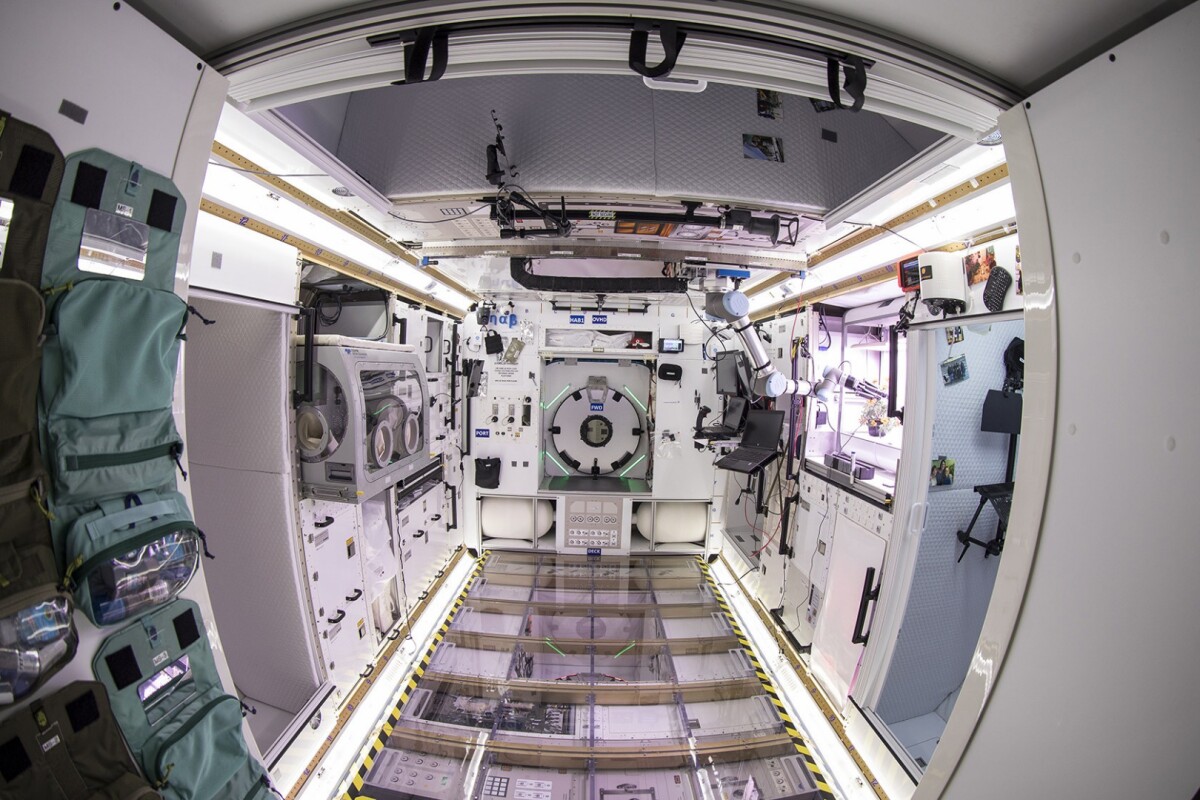 The prototype was built inside a reused Space Shuttle cargo module