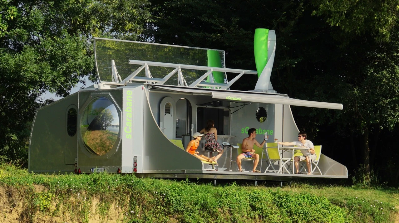 The sCarabane concept offers a look at an innovative, self-sufficient caravan