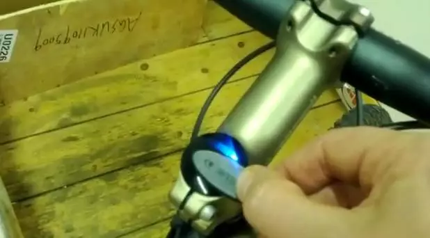 The SpyBike flashes when it's armed