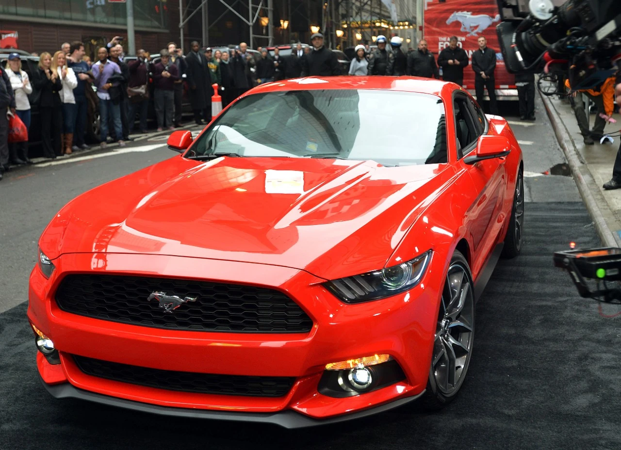 On December 5, Ford debuted the Mustang in six cities around the world