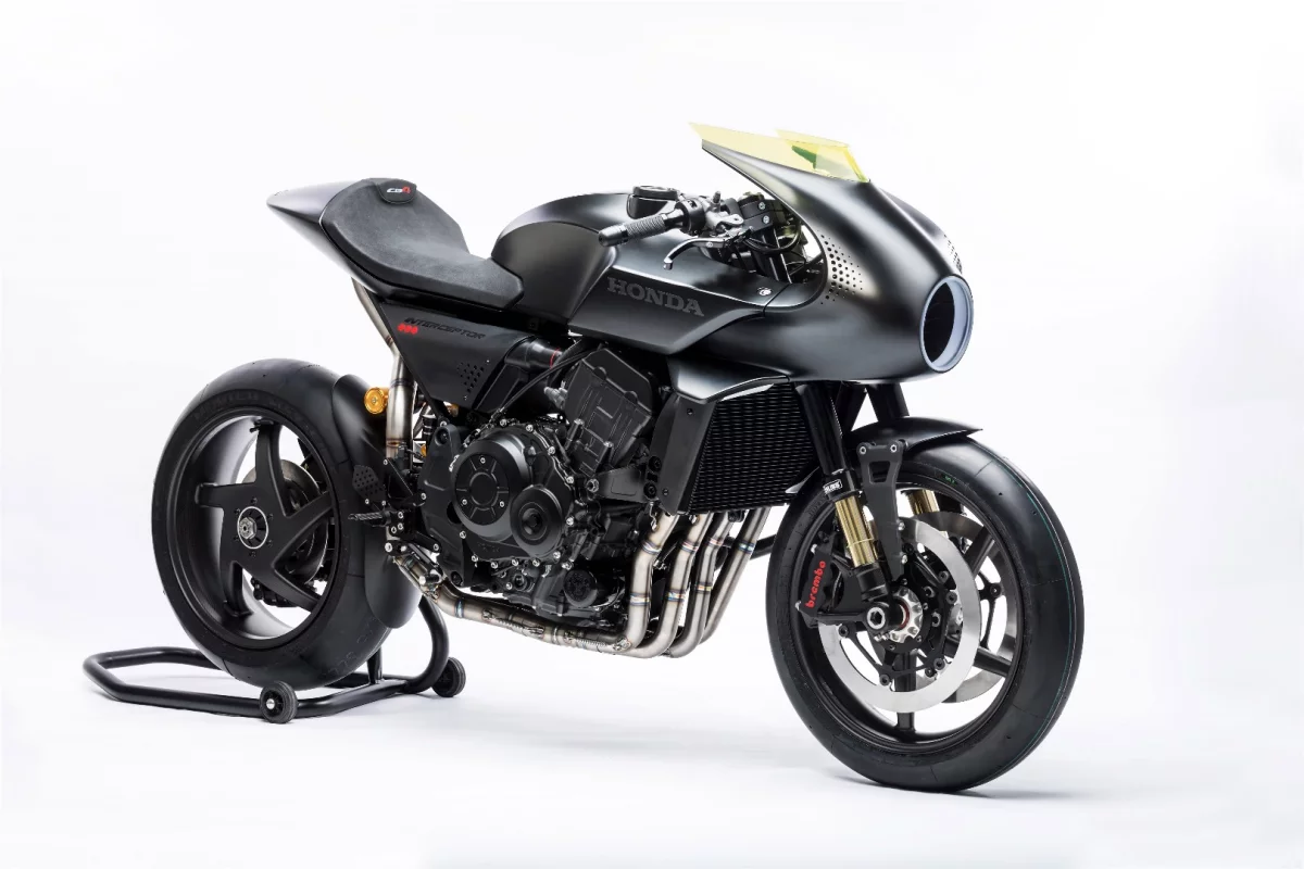 Honda's CB4 Interceptor concept catapults the retro cafe racer style into the future