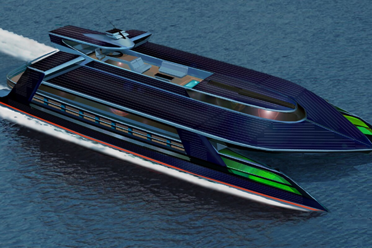 The self-sufficient Ocean Empire LSV superyacht from Sauter Carbon Offset Design