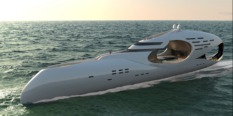The Infinitas by Schopfer Yachts ... a unique design just waiting to take shape - 300ft long and accommodation for 16 plus crew members