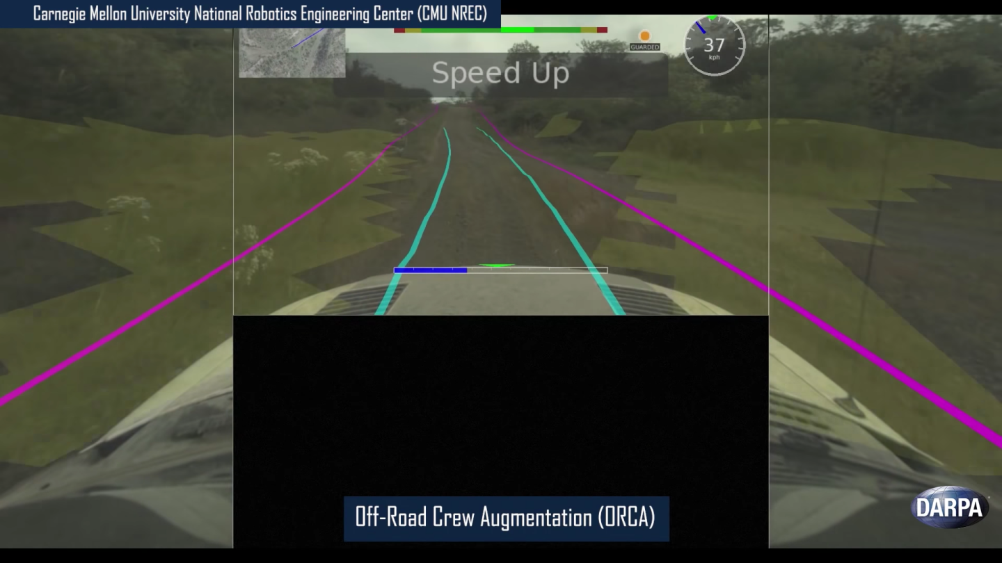 The ORCA system reads the trail ahead, generates optimal routes and can even drive itself if necessary