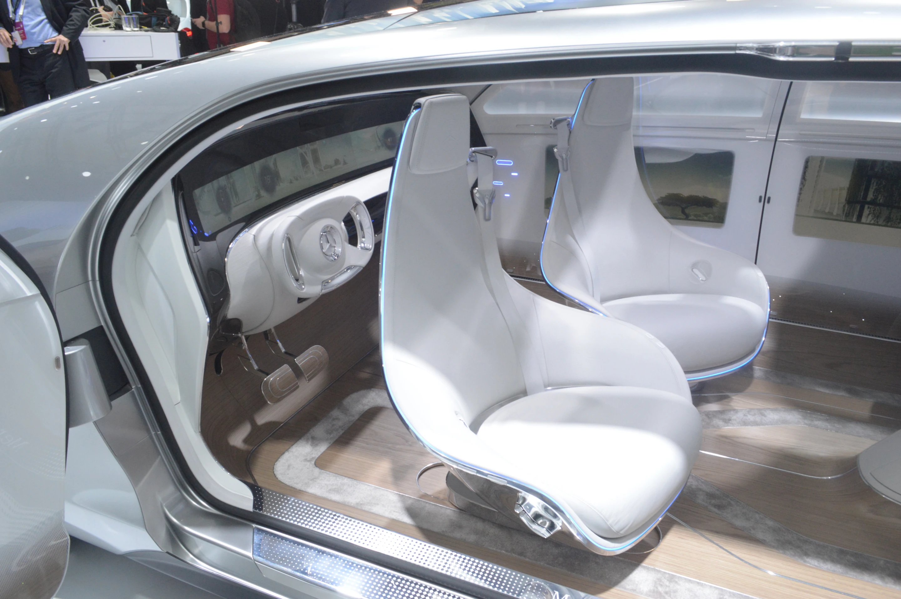 Mercedes reveals the F 015 concept at CES 2015 (Photo: C.C. Weiss/Gizmag)