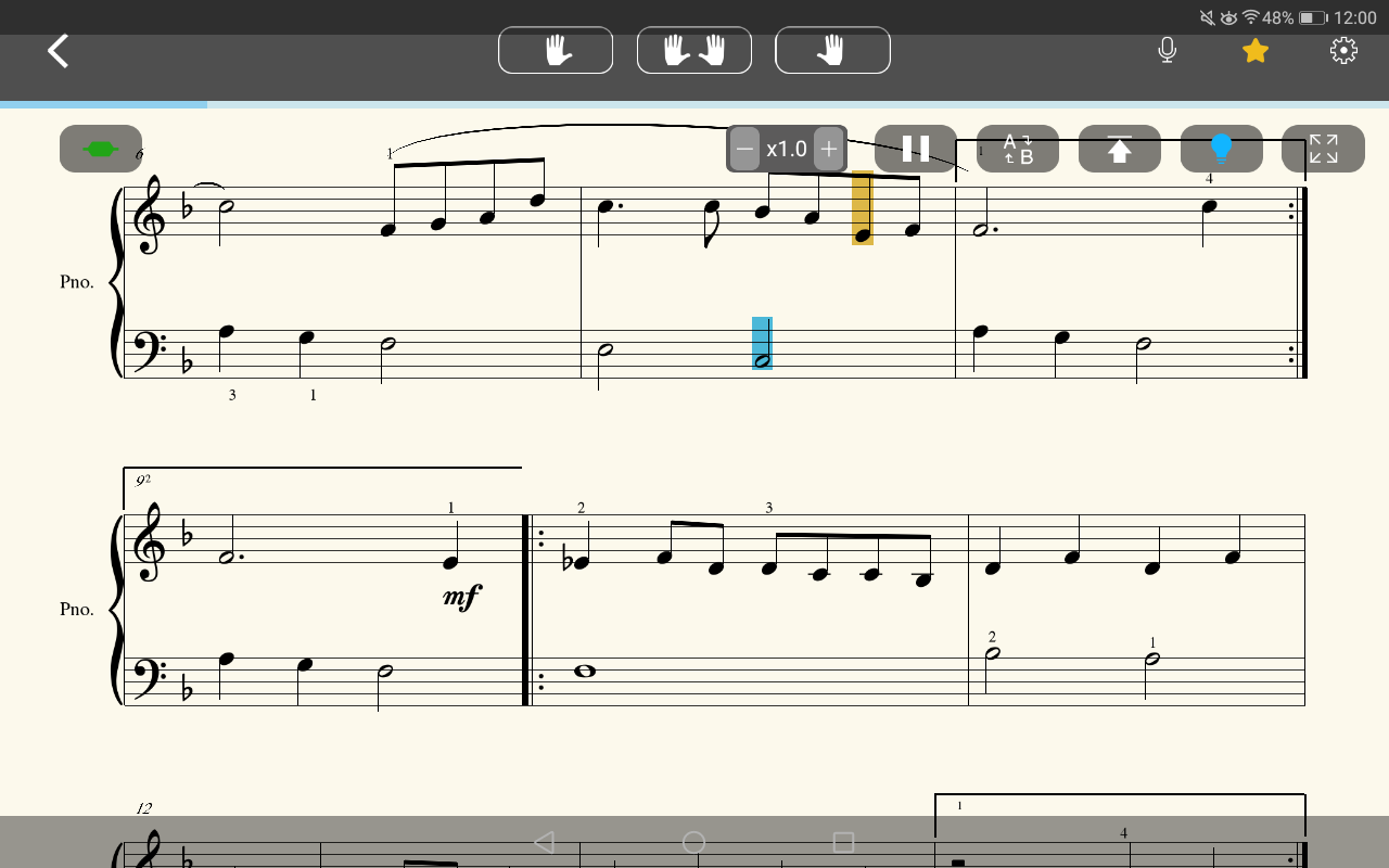 Folks are prompted to play songs in Sheet Music mode, while also learning to read score