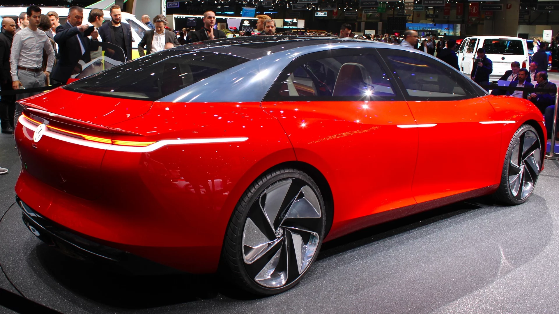 The Volkswagen I.D. Vizzion Concept debuts at the 2018 Geneva Motor Show