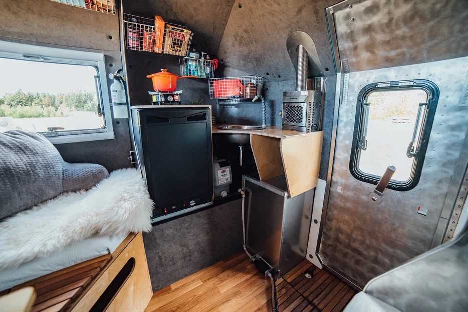 Inside the Kimbo camper