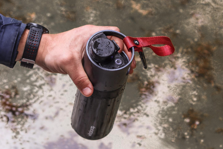 The Vitaloop Defender combines a five-part filtration system with a battery-powered pump to make procuring clean water as simple as dunking and hitting a button