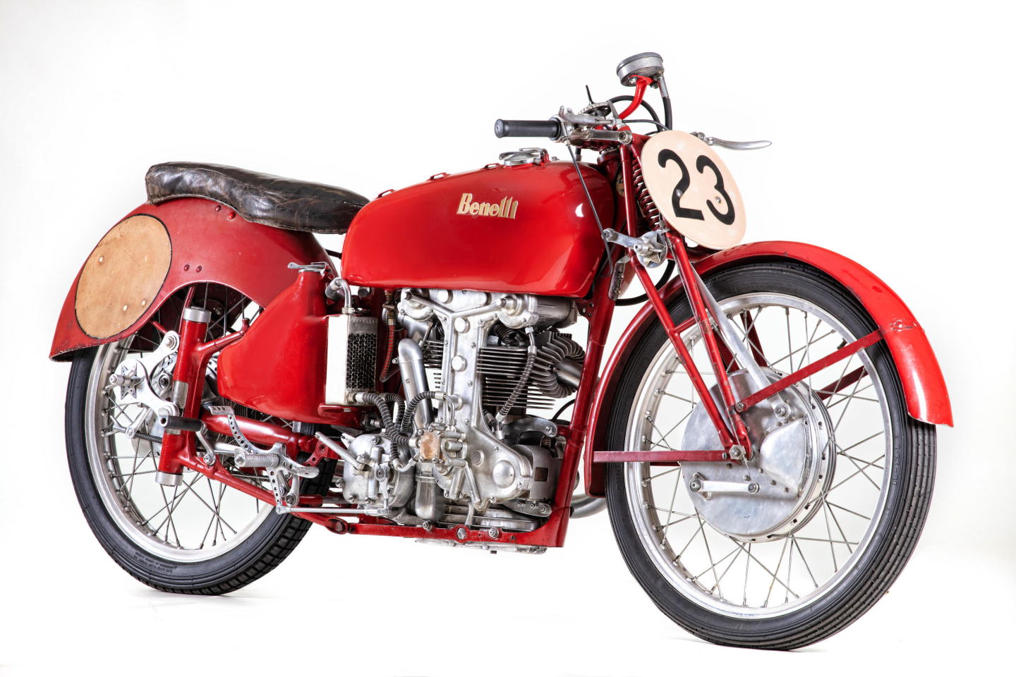 The ex-Dario Ambrosini, World Championship and Isle of Man TT-winning, 1950 Benelli 250cc Grand Prix Racing Motorcycle