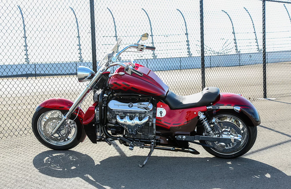 The monstrous Boss Hoss Super Sport makes up to 563 horsepower, depending on which humungous V8 you'd like to have fitted