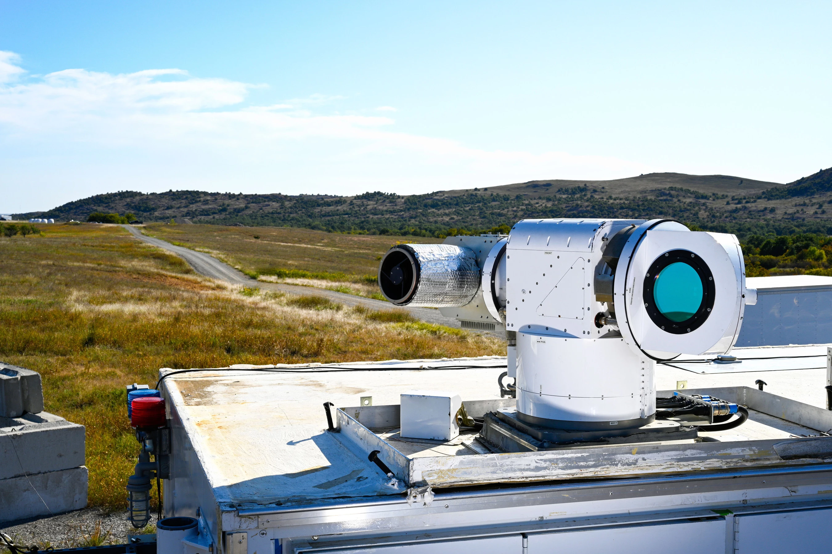 The ATHENA system shown here destroyed multiple drones in a real-world demonstration for the Air Force