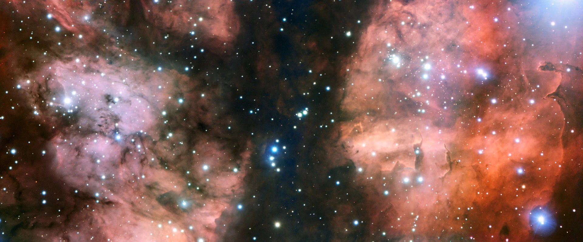 close in view of the Lobster nebula as captured by the ESO's Very Large Telescope in January 2010