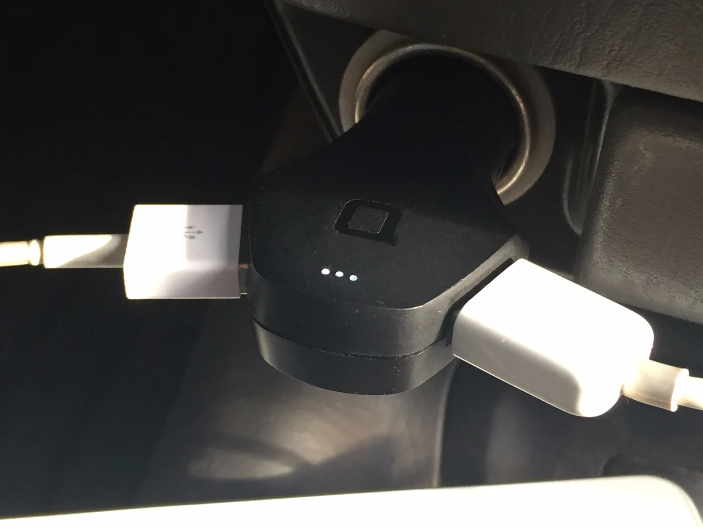 The Zus charger has two USB inputs