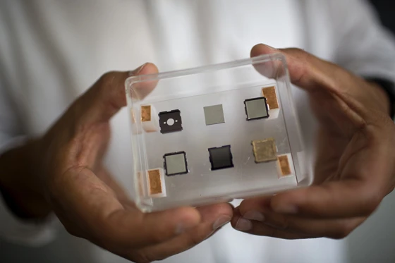 The different components that make up the MIT microthruster (Photo: MIT)