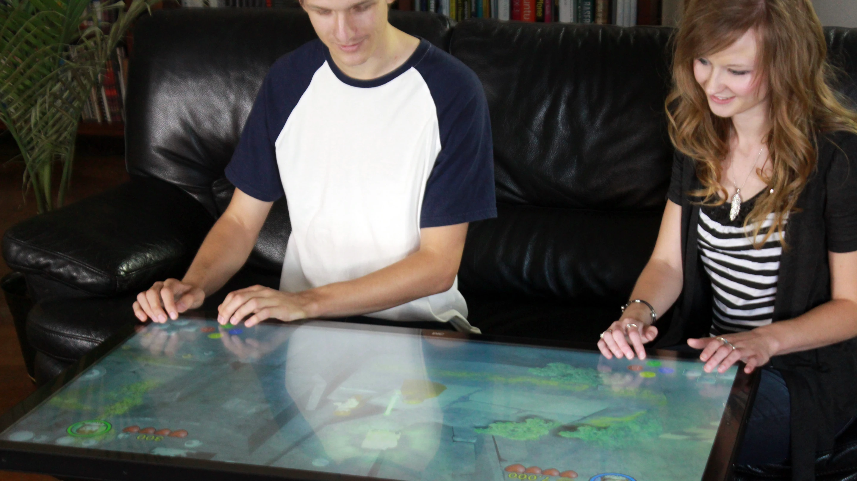 The touch control software even allows for two players to share the same screen and use their individual controllers on co-op games.