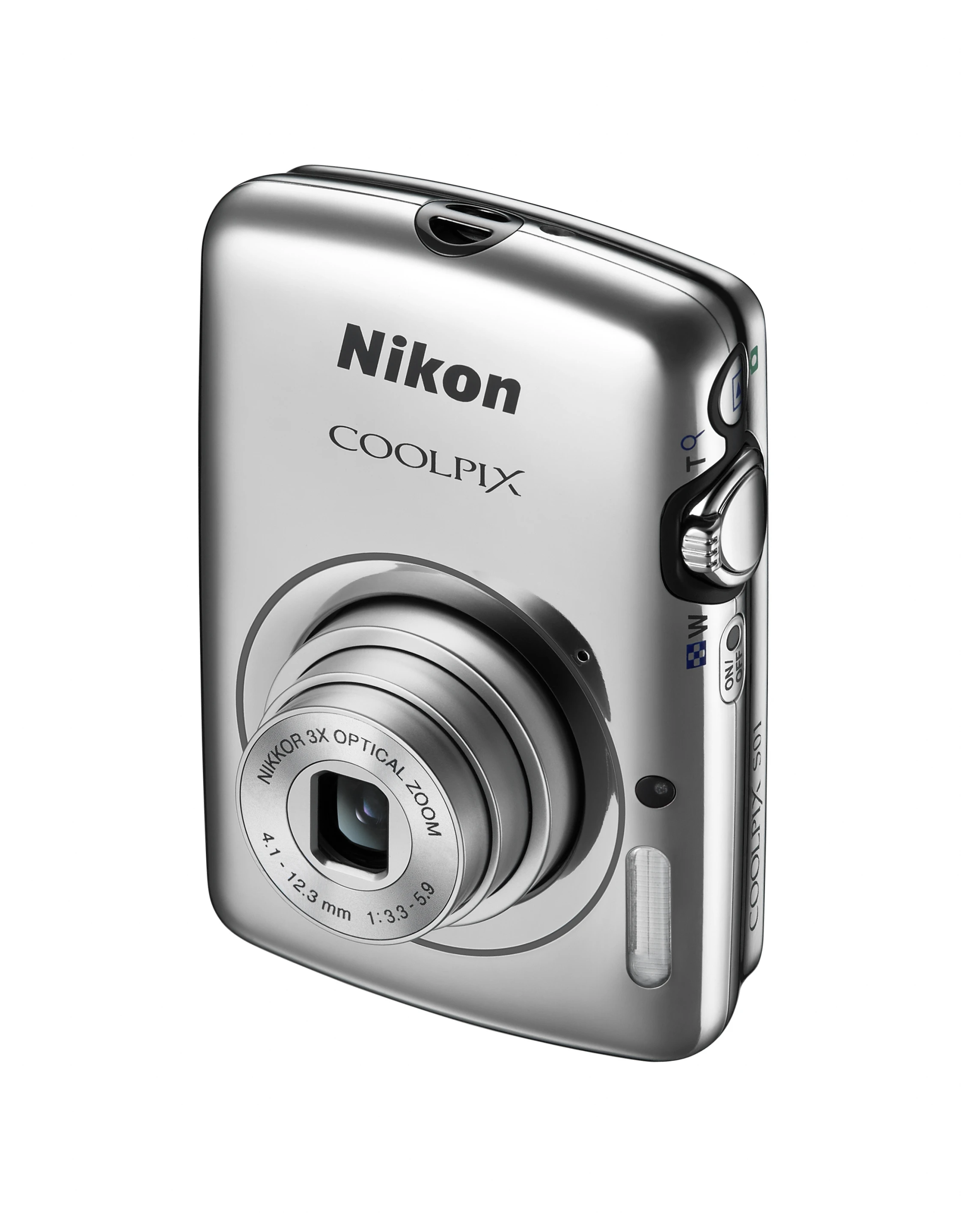 The COOLPIX S01 has been given a body smaller than a credit card while retaining the specifications of a typical compact digital camera