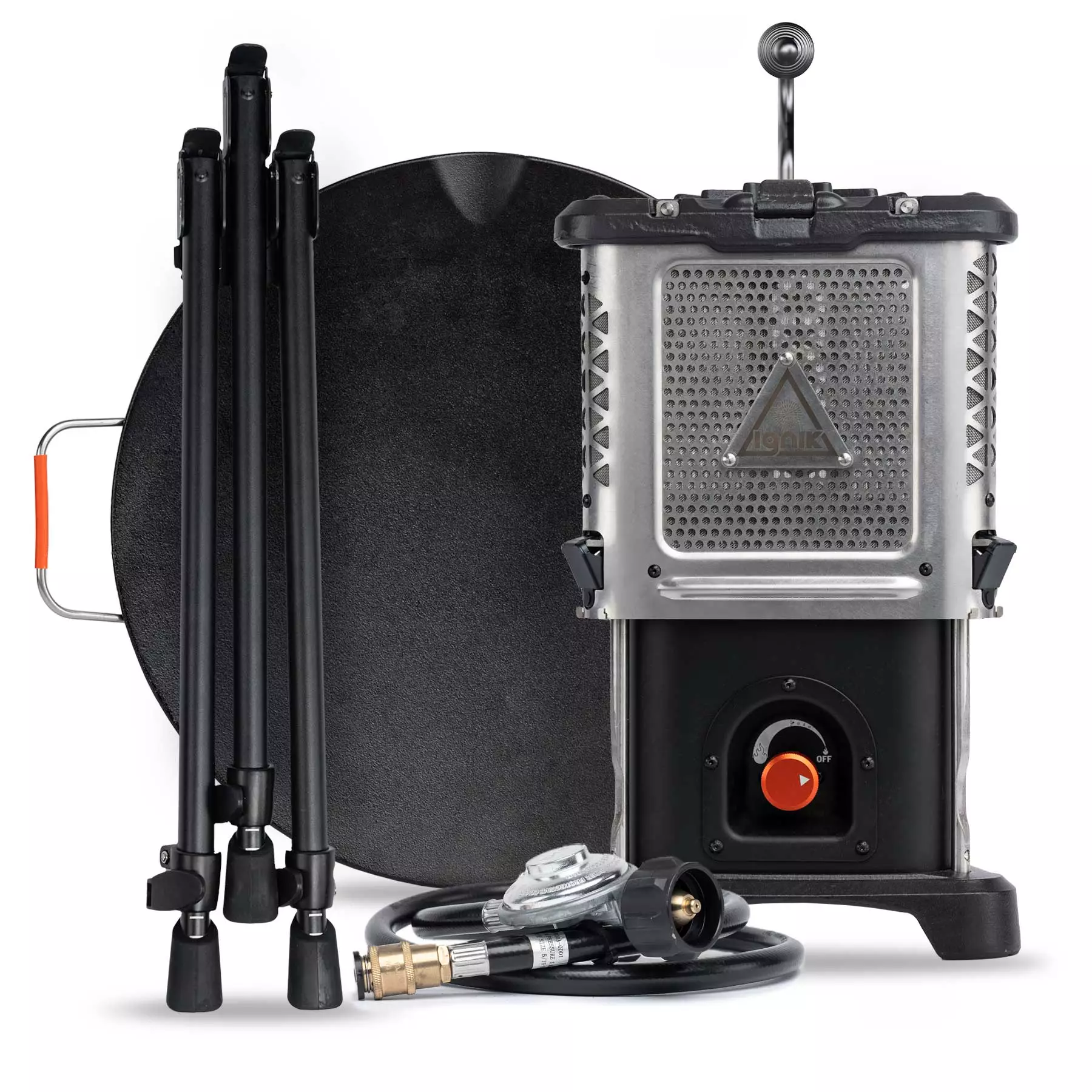 The Skullet Deluxe packs relatively small thanks to its collapsible tripod and multi-component packaging