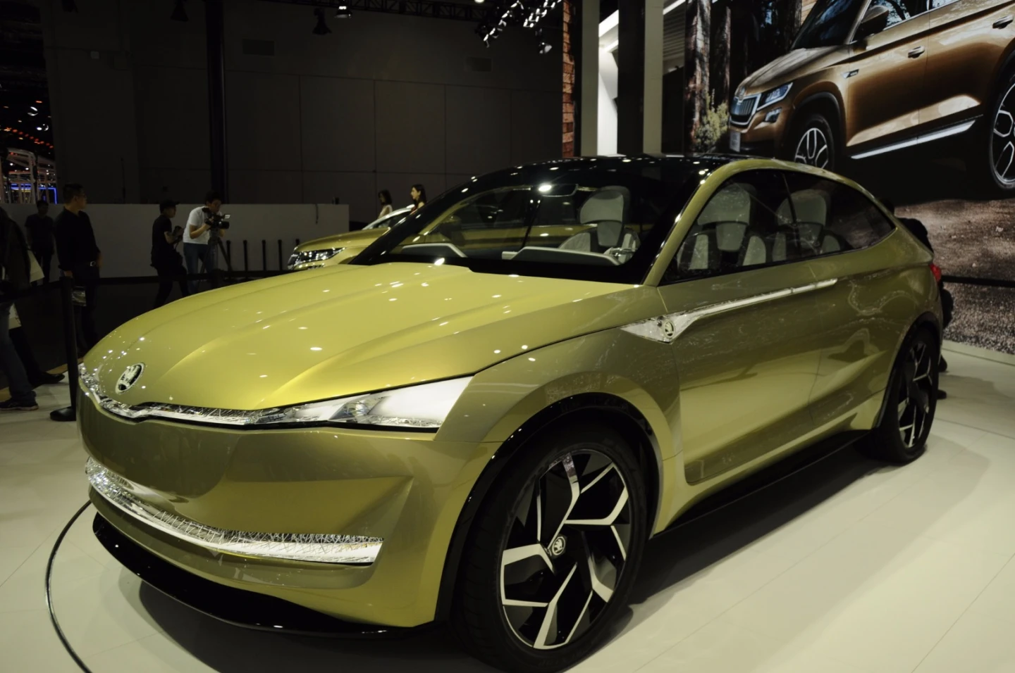 The Vision E's Matrix LED headlamps work with a camera system