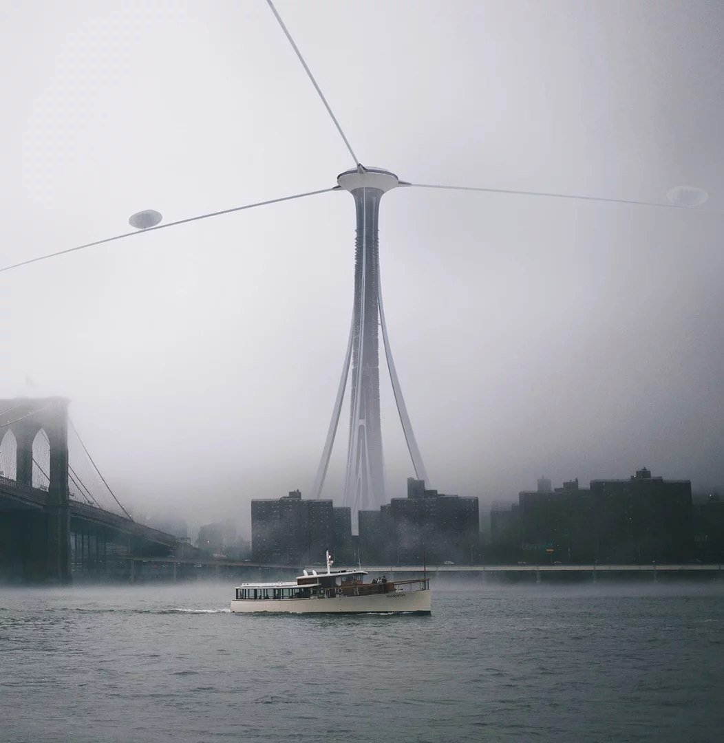 Connection One: Skyscrapers Network, by Thomas Gössler, would incorporate a Hyperloop system