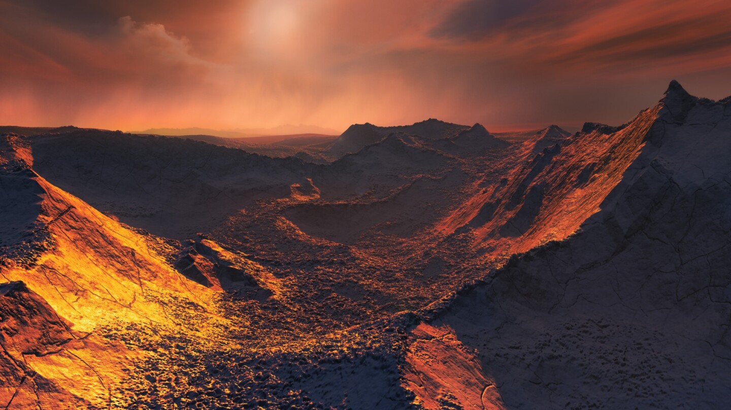 Artist's impression of the surface of Barnard's Star b