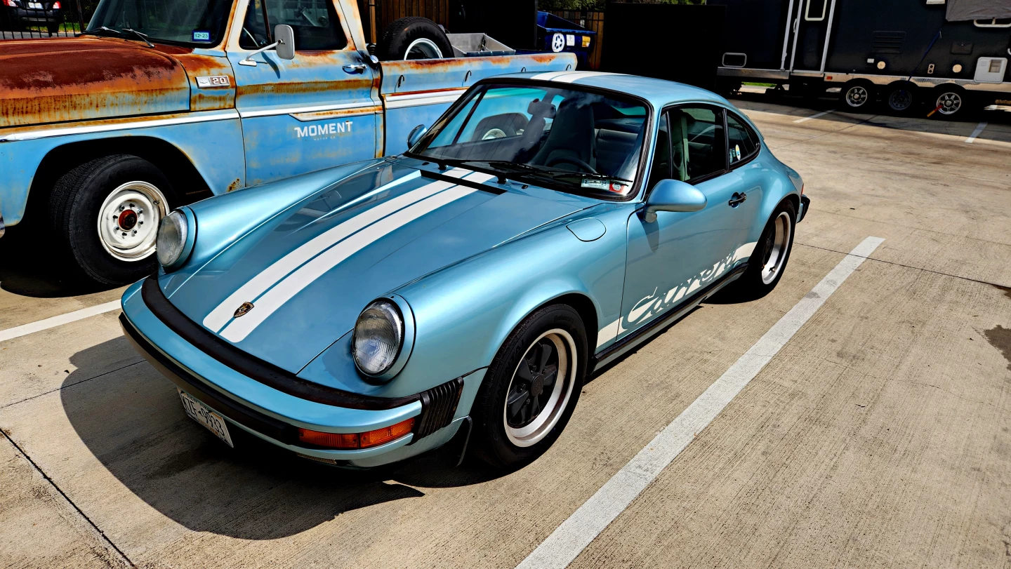 Porsche 911 Carrera made electric by Moment Motors in Austin, Texas
