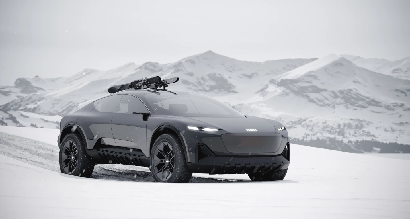 Audi designed the Activesphere with an absence of hard edges, loads of glass and a transparent Singleframe grille