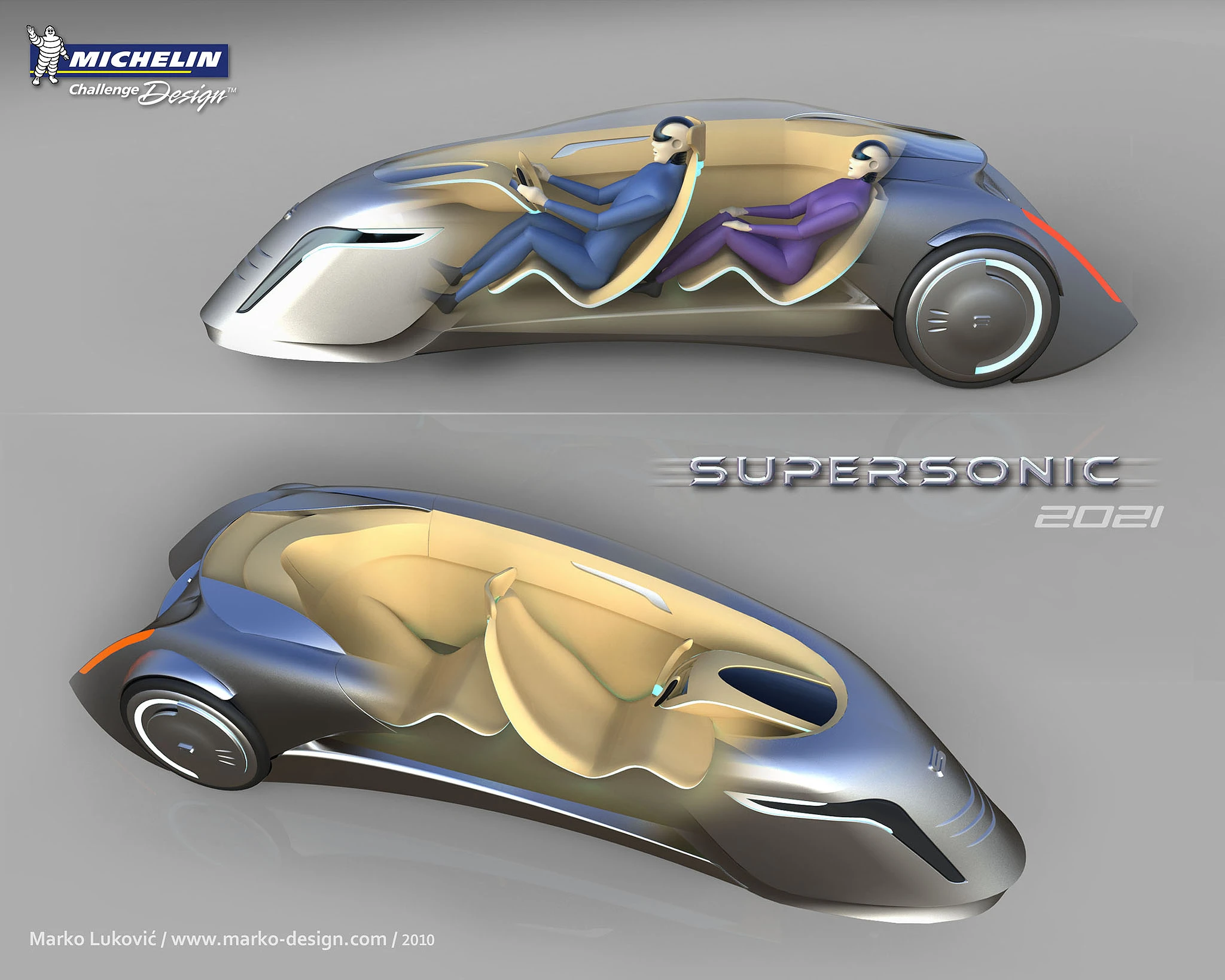 The Supersonic two seater electric transport by Serbia's Marko Lukovic