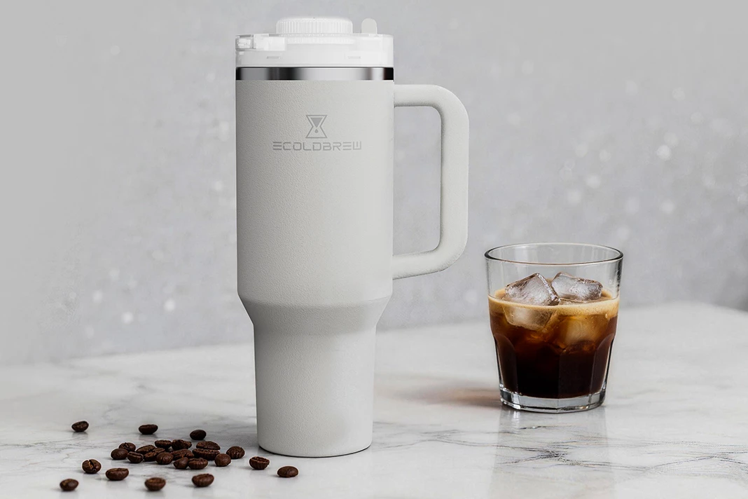 Ecoldbrew, which makes cold-brew coffee from whole beans in five minutes, is currently on Kickstarter
