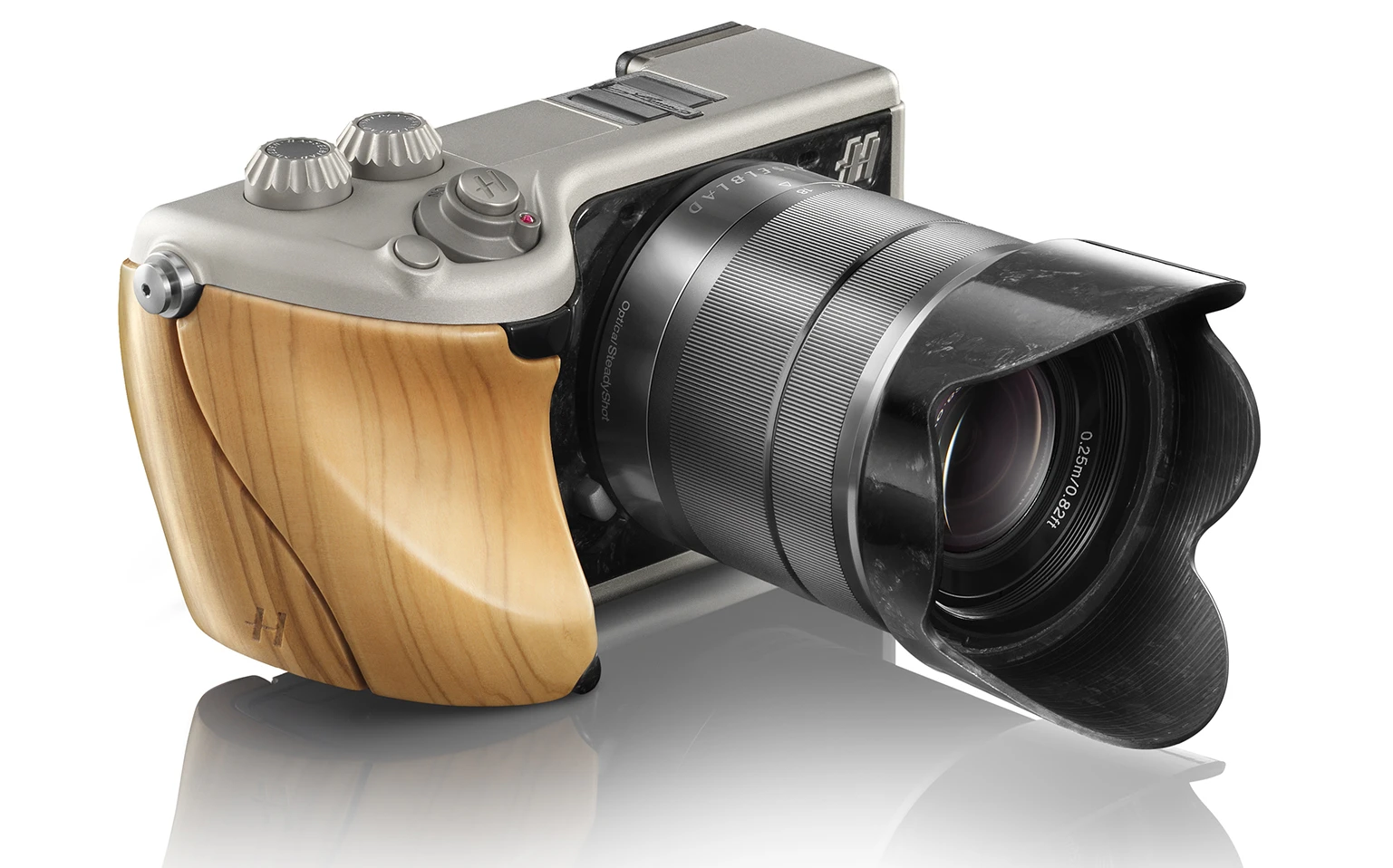 The Hasselblad Lunar collection includes a model with an olive wood grip