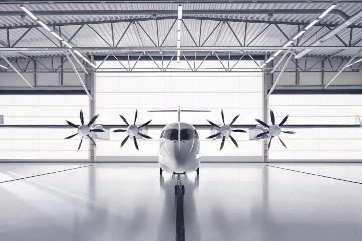 A render of the ES-19 in the hangar