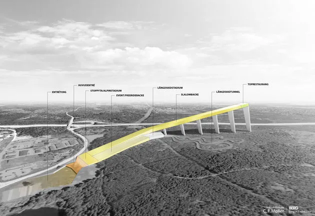 The spectacular Skipark 360 - set to be the largest indoor ski resort in the world (image from skipark360)