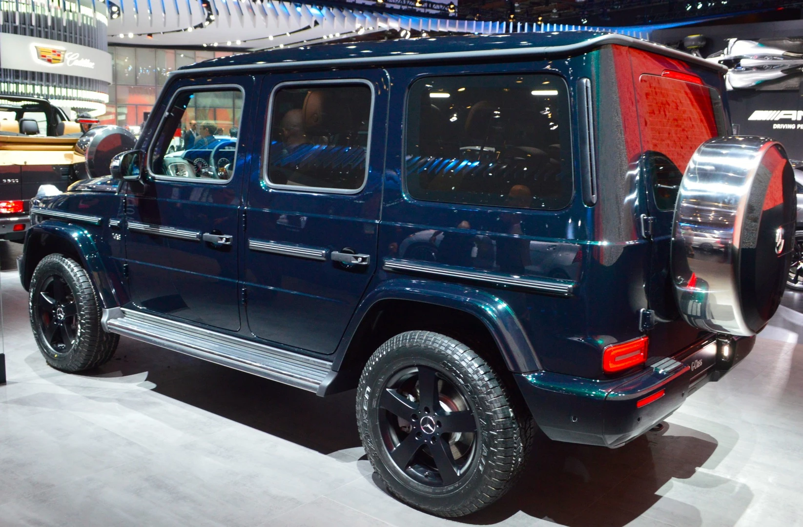 The new G-Class on display at Detroit NAIAS: rear left 3/4