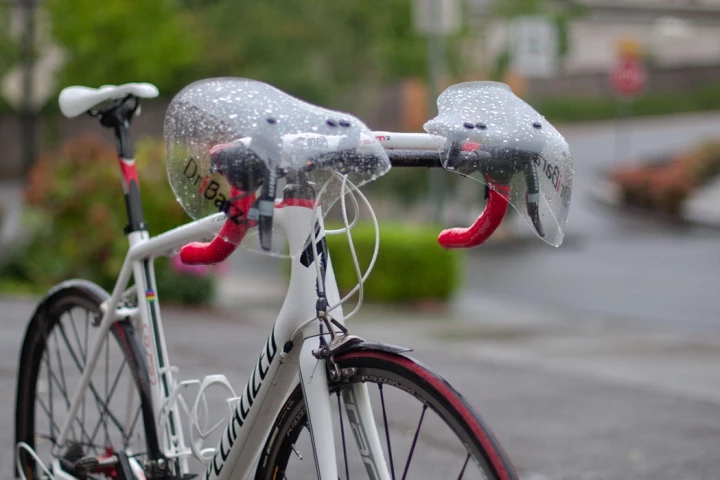 DriBarz shield cyclists' hands from the rain, while still letting sweat moisture escape