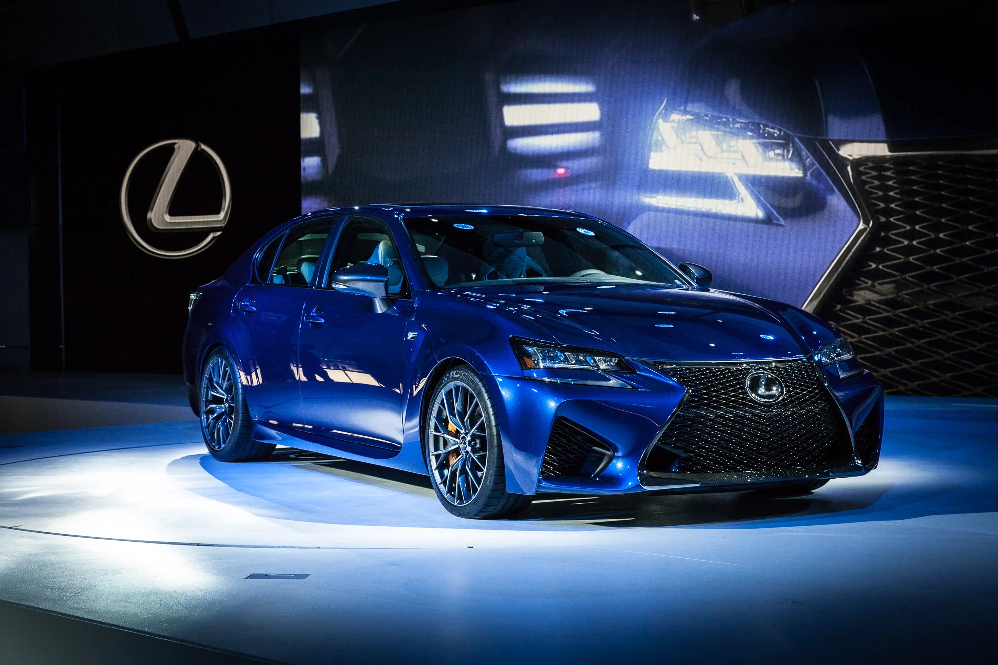 Lexus unveiled its GS-F V8 sedan, a sportier and sharper handling version of the GS aimed at performance drivers (Photo: Gizmag/Loz Blain)