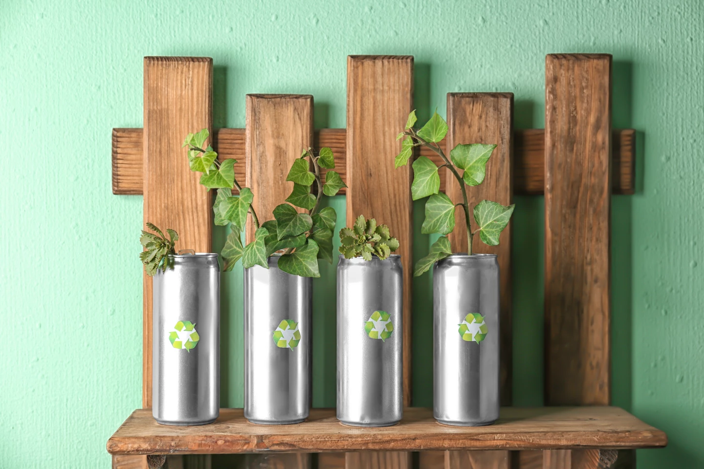 Now imagine these planters with impressive, colorful craft beer can artwork