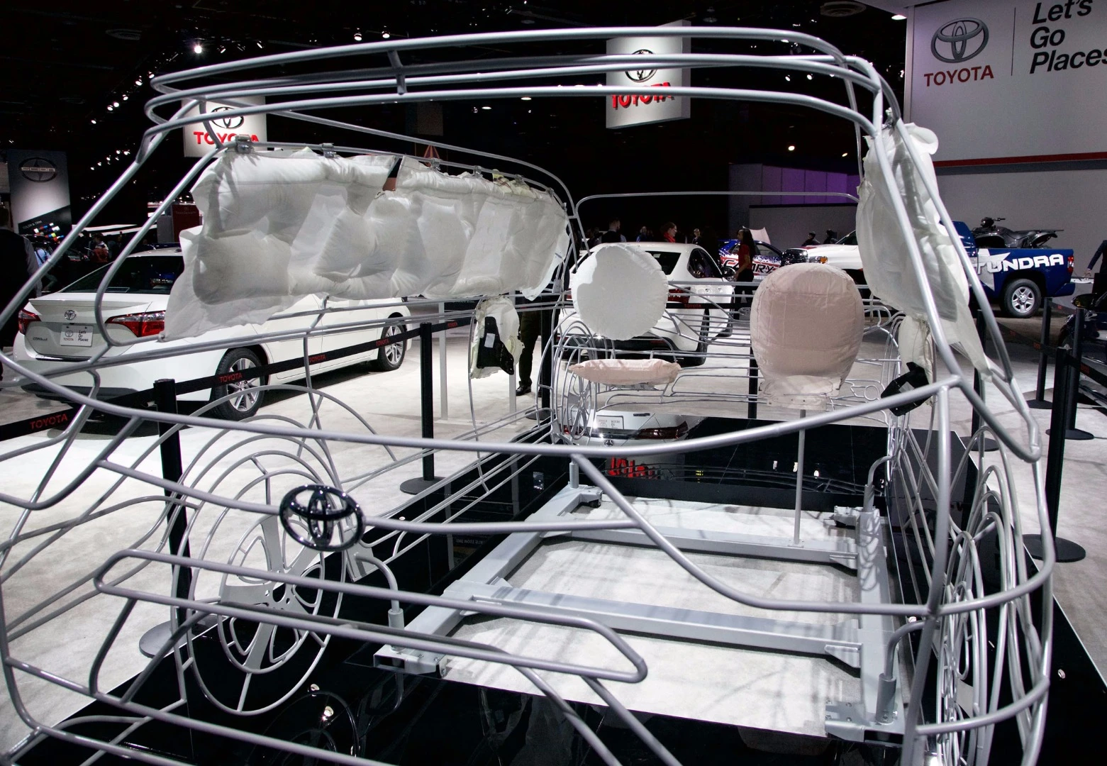 I'd feel good putting my kids in a car with airbags covering this much space - just not this particular car. Seems like things will be a bit breezy in there
