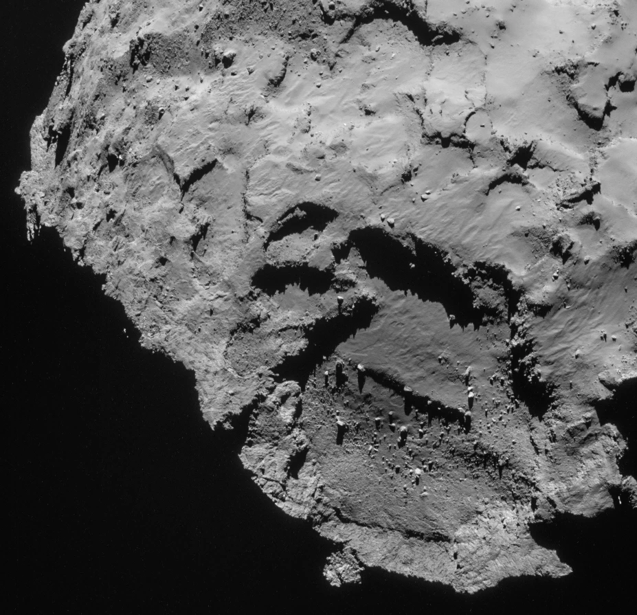 Agilkia seen from Rosetta's Navcam (Image: ESA)