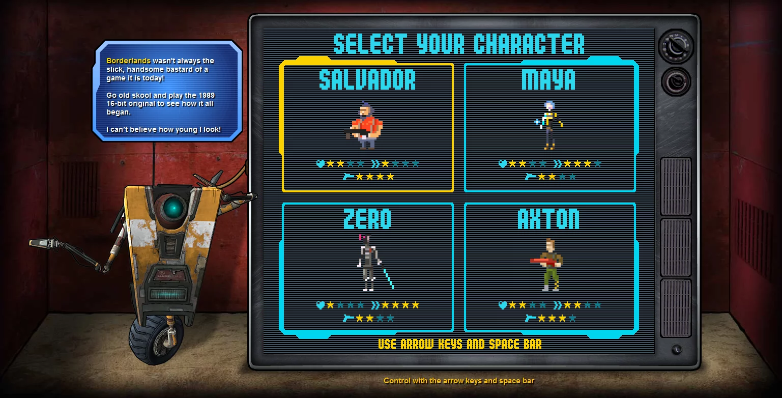 The Border Lands features four different playable characters