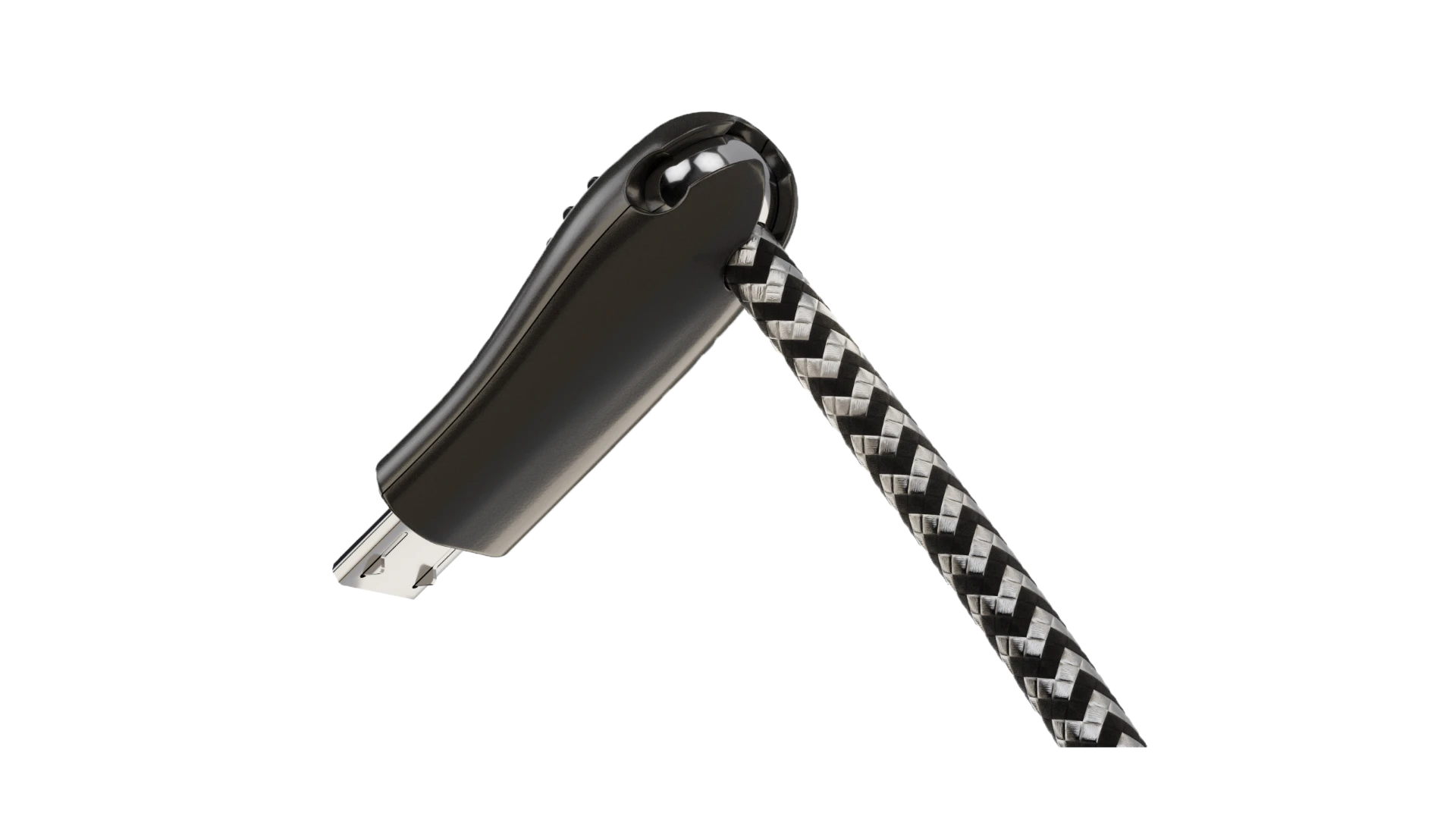 The USB93 is USB to Micro USB, USB-C or Apple Lightning cable wrapped in nylon braiding, the designers’ way of keeping tangles to a minimum
