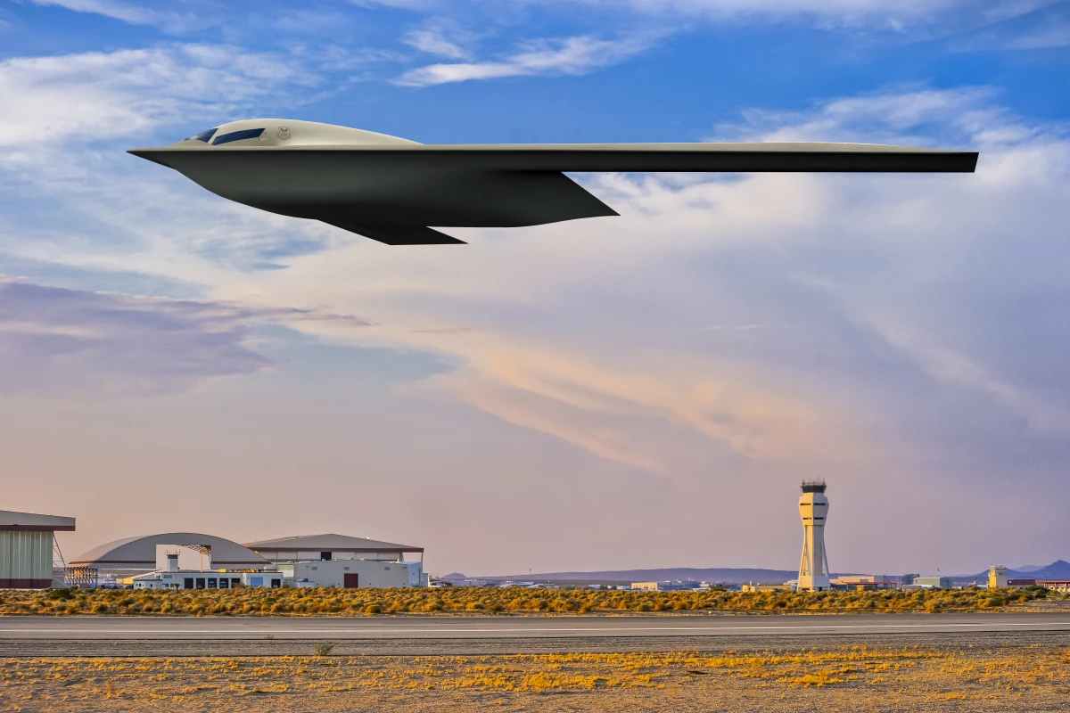 Rendering of the B-21 Raider strategic bomber
