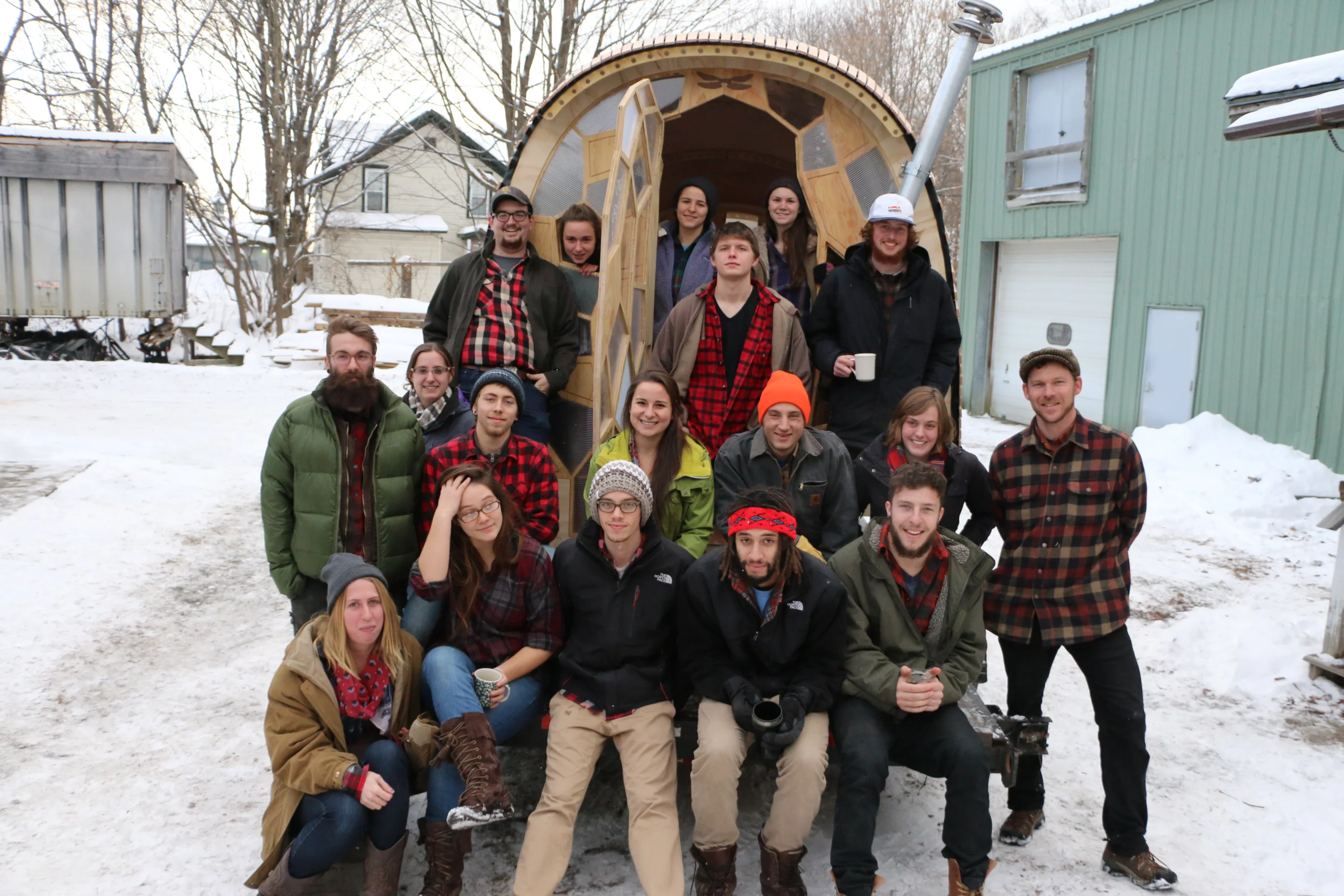 OTIS (or the Optimal Traveling Independent Space) was created by students at Green Mountain College’s Renewable Energy and Ecological Design (REED) class